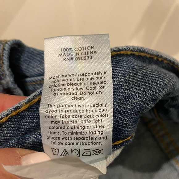 PacSun High Rise Straight Button Fly Blue Jeans - Picture 5 of 9